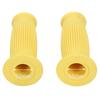 Nakira Motorcycle Grip Moped Handle Barrel Type 0.9 Inch (22.2 Mm) Left and Right Set Rubber F Type (Yellow)