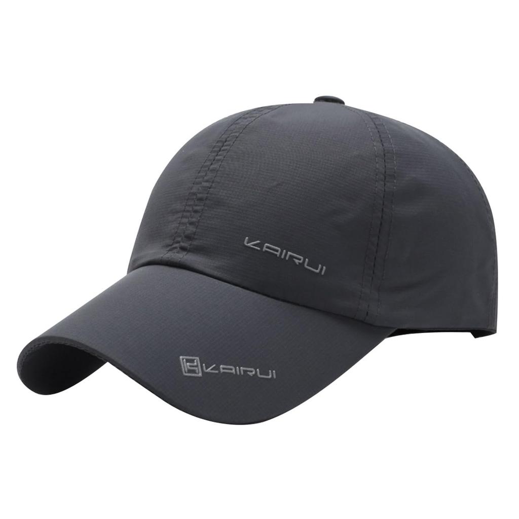 CA755 [White Fang] Hat, Cap, Sports, Logo, Simple, Stylish, Fashionable, Men's, Women's, (Dark Gray)