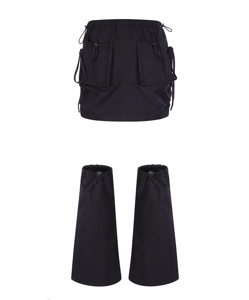 Lara Fox String Mini Skirt Black Bp3Ws004
