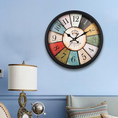 38CM Retro Promotional Gift Home Decoration Simple Clock Wall Clock Wall Clock Clock Plastic Wall Clock