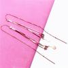 Color Gold Purple Gold Snake Bone Ball Tassel Plated Rose Gold Earrings Exquisite Long Earrings