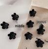 Princess Style Plum Blossom Black Hair Clip for Women - Perfect for Flyaway Hair, Bangs, Forehead, and Hair Roots.