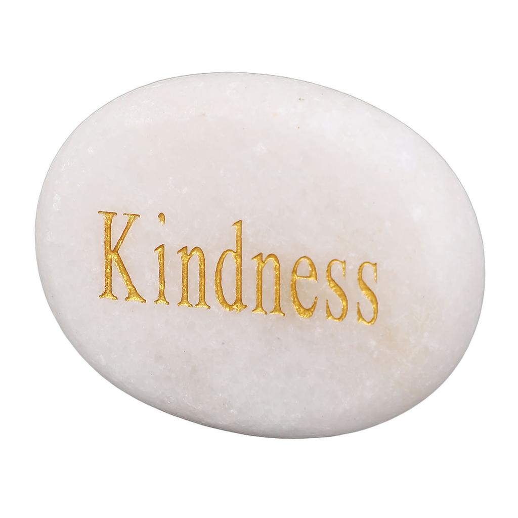 Inspirational Stone Engraved Letters Marble Stone for Encouragement Decoration Holiday Present