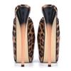 Fashion Catwalk Model High Heels Fine with Sexy Black Platform 19cm Heels Ultra-High-Heel Leopard Print Sandals LFD  Slippers Women