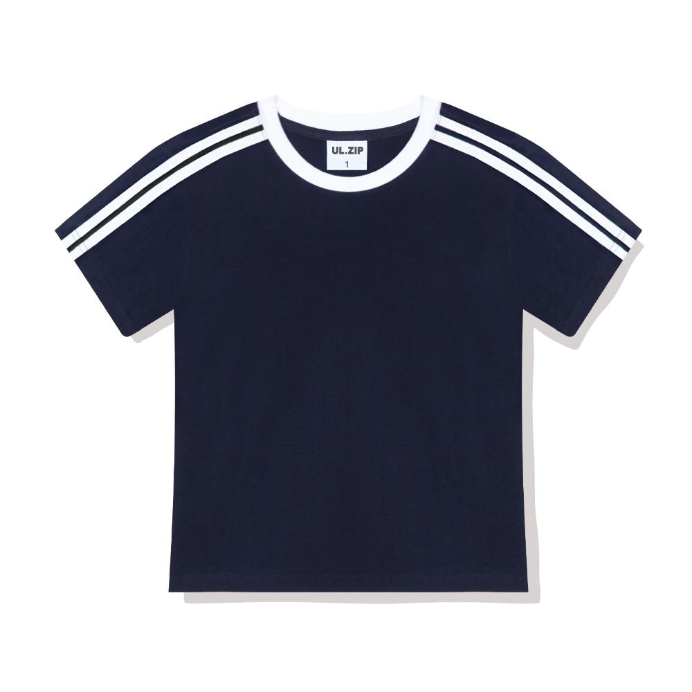 ULIFEZIP Ready Women Semi-Crop Track Short Sleeve Tee 6 Colors [Ulze_5001]