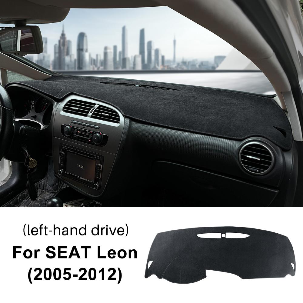 

Flannel Dashmat For Seat Leon 2 MK2 2005 2006 2007 2008 2009 2010 2011 2012 Car Summer Sunshade Dashboard Mat Carpet Pad Flannel Material