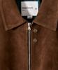 Horlisun Irish Suede Leather Jacket Cognac