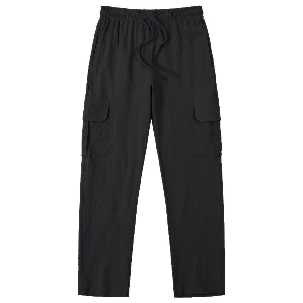 Four Seasons New Linen Men's Casual Pants Sports Wide Leg Pants Men's Overalls