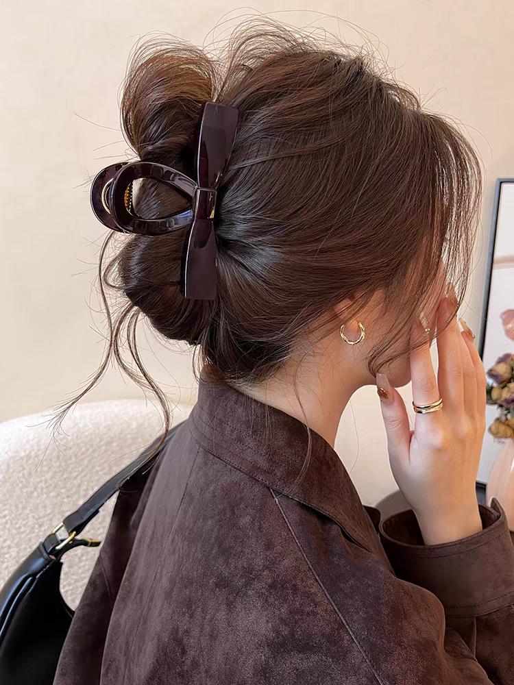 2025 New Wave High-End Large Claw Clip for Thick Hair – Elegant Women’s Updo Accessory