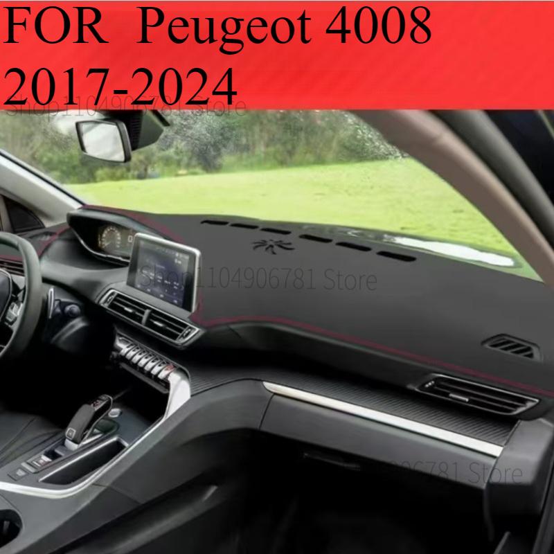 FOR  Peugeot 4008 2017- Car Dash Mat Dashmat Dashboard Mat Cover Sun Shade Dash Board Cover Carpet  Accessories