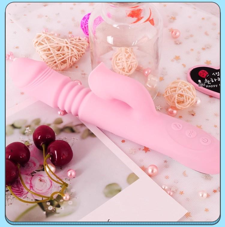 Automatic Thrusting and Licking Vibrator for Women - Erotic Self-Pleasure Device