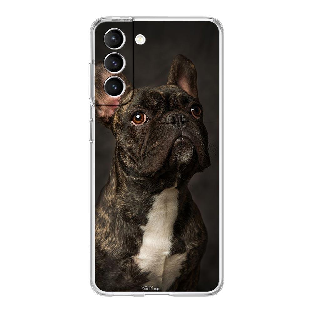 Phone Case For Samsung Galaxy S25 Edge S24 S23 FE S22 Ultra S20 S21 5G S10 Plus S10E Soft Clear Cover French Bulldog Dog Pet