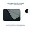 Housse en Néoprène pour Ordinateur Portable 14-16" - Pochette pour MacBook Pro - Noir et Gris - MOBILIS