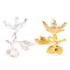 Ball Base Gold Sliver Tree Leaf Shape Metal Holder Sphere Stone Support