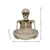 Creative Head Skull Personality Fruit Plate Halloween Party Home Multipropose Storage Display Stand Entrance Key Storage Tray