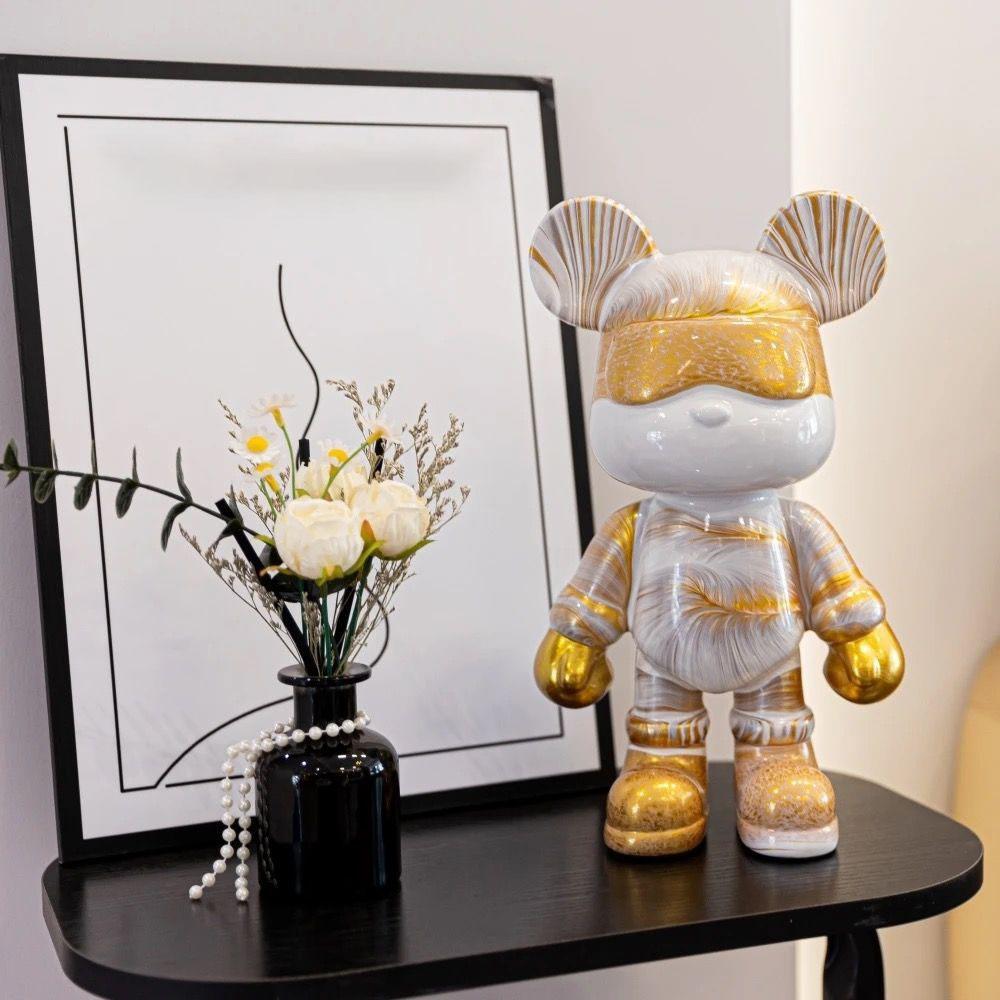 Gewalttätiges Bären-Sparschwein, Wassertransferdruck, Wohnzimmer, Leichter Luxus, Schlicht, Trendig, Dekorative Artikel, TV-Schrank, Weinschrank, Eingangsbereich