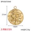 3PCS/LOT CARLIDANA Handmade Gold Plated Stainless Steel Charms, Sun Star Flower Butterfly Pendants for Bracelet Necklace Making