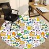1pc Pokemon Chair Carpet for Office Non Slip, Machine Washable Rug for Office, Room Holiday Decor for Christmas, Birthday Polyester