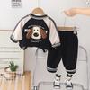 Kids Casual Long-Sleeve Set, Comfortable Daily Wear Outfits
