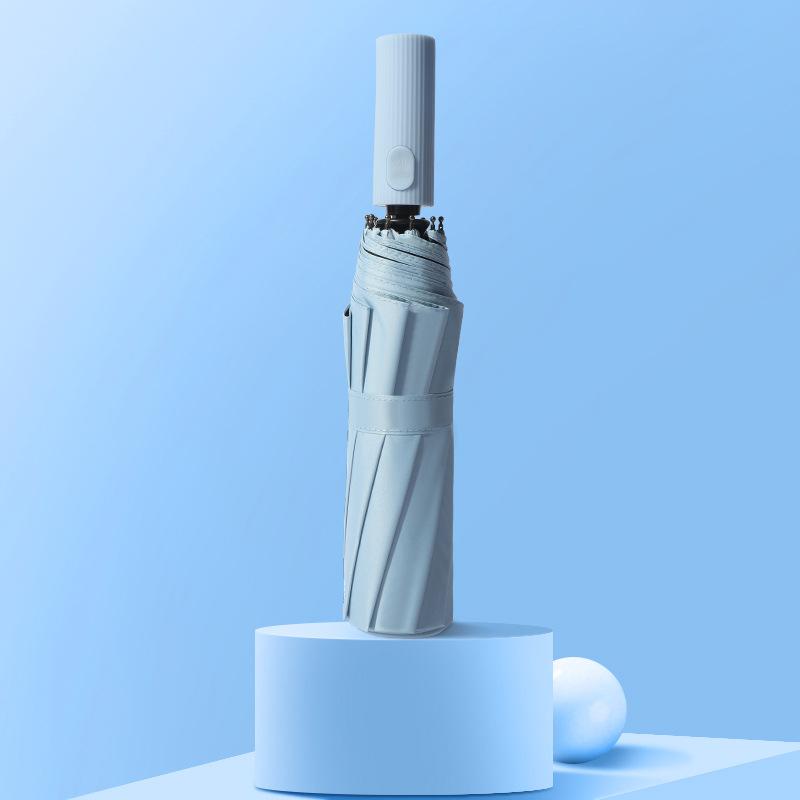 Xiaomi Automatischer Regenschirm Sonnenschirm für Männer und Frauen 10 Schirmstäbe Schwarzer Kleber Sonnenschutz Anti-Ultraviolett Sonnenschirm Heiß