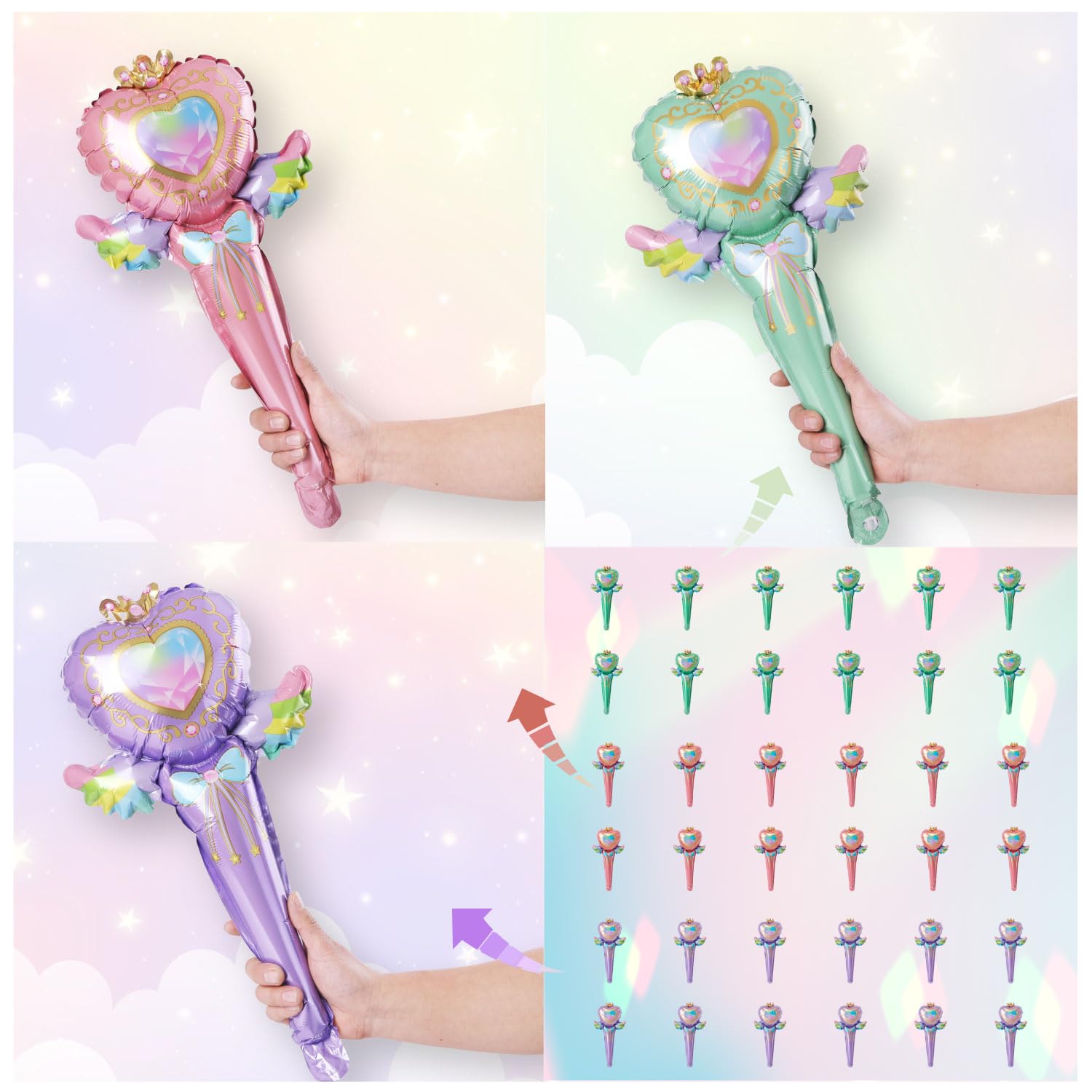 

hand balloon set for aluminum small gifts [Balloon Shop] 36-piece Tanabata, festivals, events, princesses, idols, cosplay, balloons, girls, women,