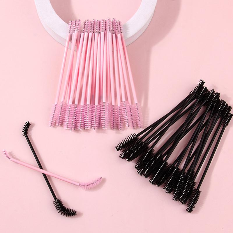 Double-Ended Makeup Eyelash Brushes Disposable Eyelash Brush Plastic Handle Mascara Wand Applicator Lashes Extension Tools