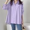 Spring Autumn Work OL Elegant Shirts Women's Collar Long Sleeve Shirt Women's Casual Elegant Solid Color Blouses