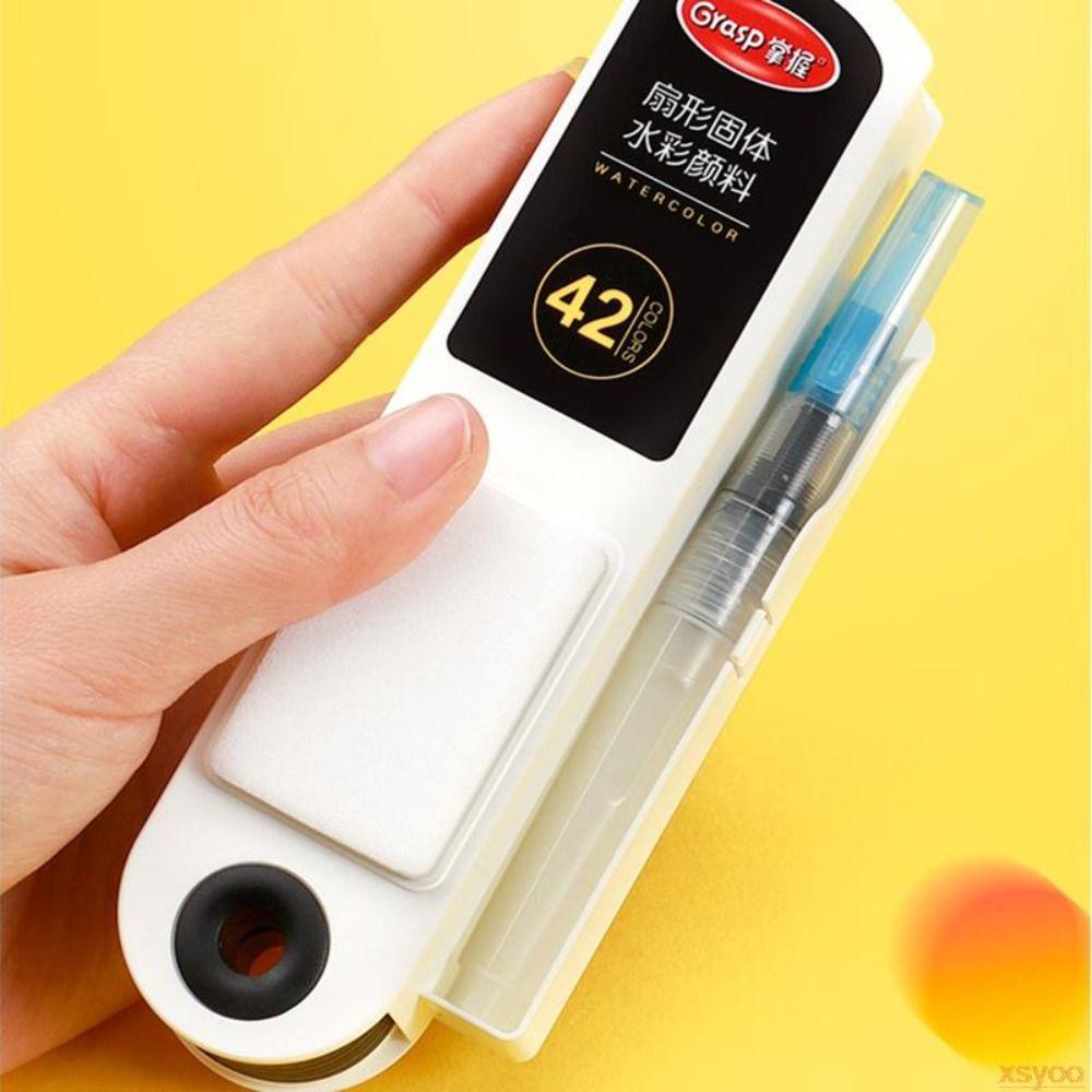 with Water Brush Pen Watercolor Pigment Folding Painting Pigment Set Watercolor Paint Set School