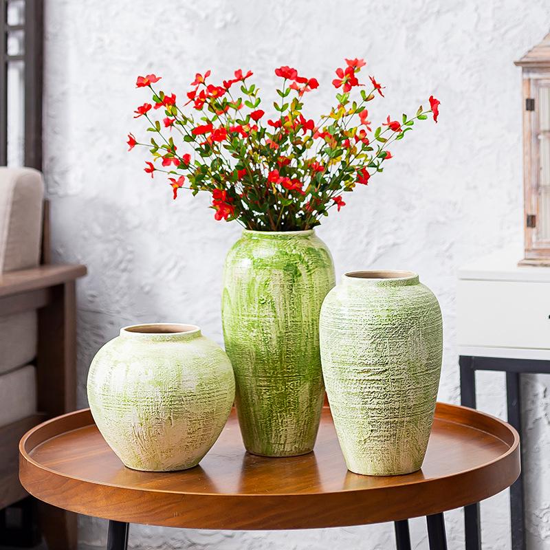 Nordic Ceramic Luxury Vase for Living Room - Minimalist Flower Arrangement Decor
