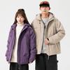 Jacket Men's and Women's Hooded Cotton Clothing Windproof and Waterproof Mountaineering Clothing Tooling Graphene Heating Couple Cotton Jacket