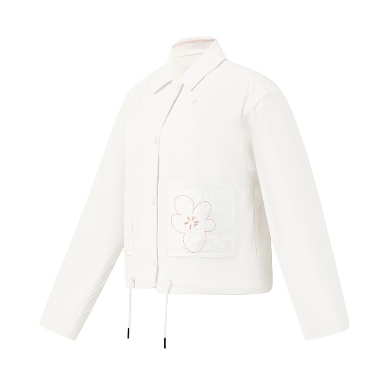 

FILA Golf Series Fashion Comfortable Simple Casual Versatile Woven Jacket Women jackets Jade-White A11W625719FWT S
