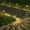 URAGO Super Bright Solar Lights Outdoor Waterproof-10 Pack, Dusk To Dawn Up To 12 Hrs Solar Powered Outdoor Pathway Garden Lights Auto On/Off, LED