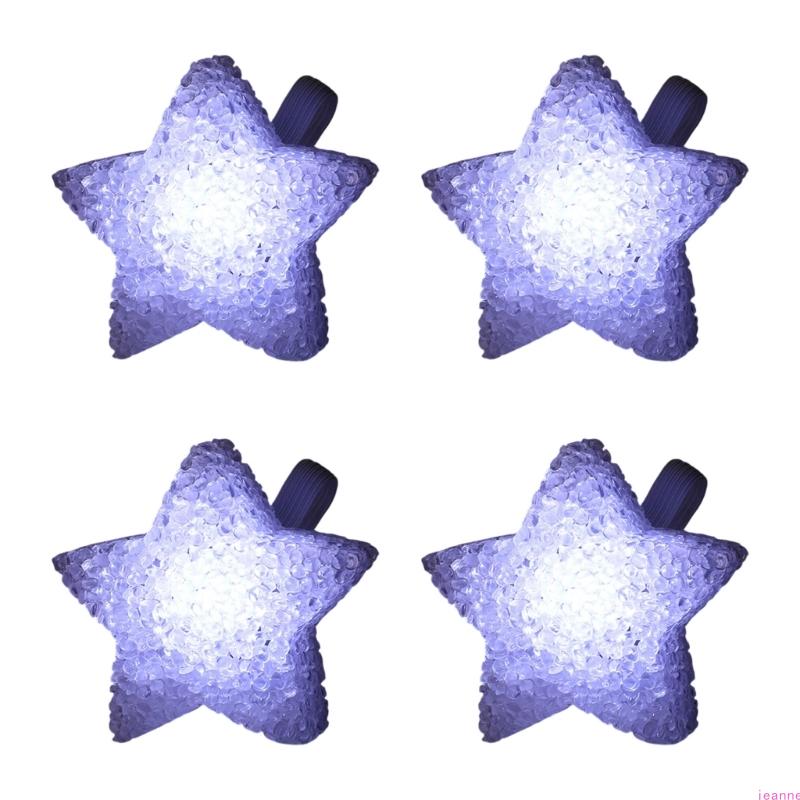 Pack Of 4 Handheld Star Lights For Dance Performances Stage Property Party Decorations Bright LED Glowing Effect