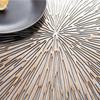 PVC Hollow Round Placemat Heat Insulation Table Mat Non-slid Plate Cup Pot Pad Kitchen Accessories Decoration Home Pad Coaster