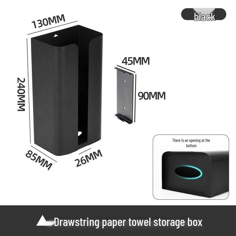 Magnetic Wall-Mounted Punch-Free Tissue and Napkin Holder