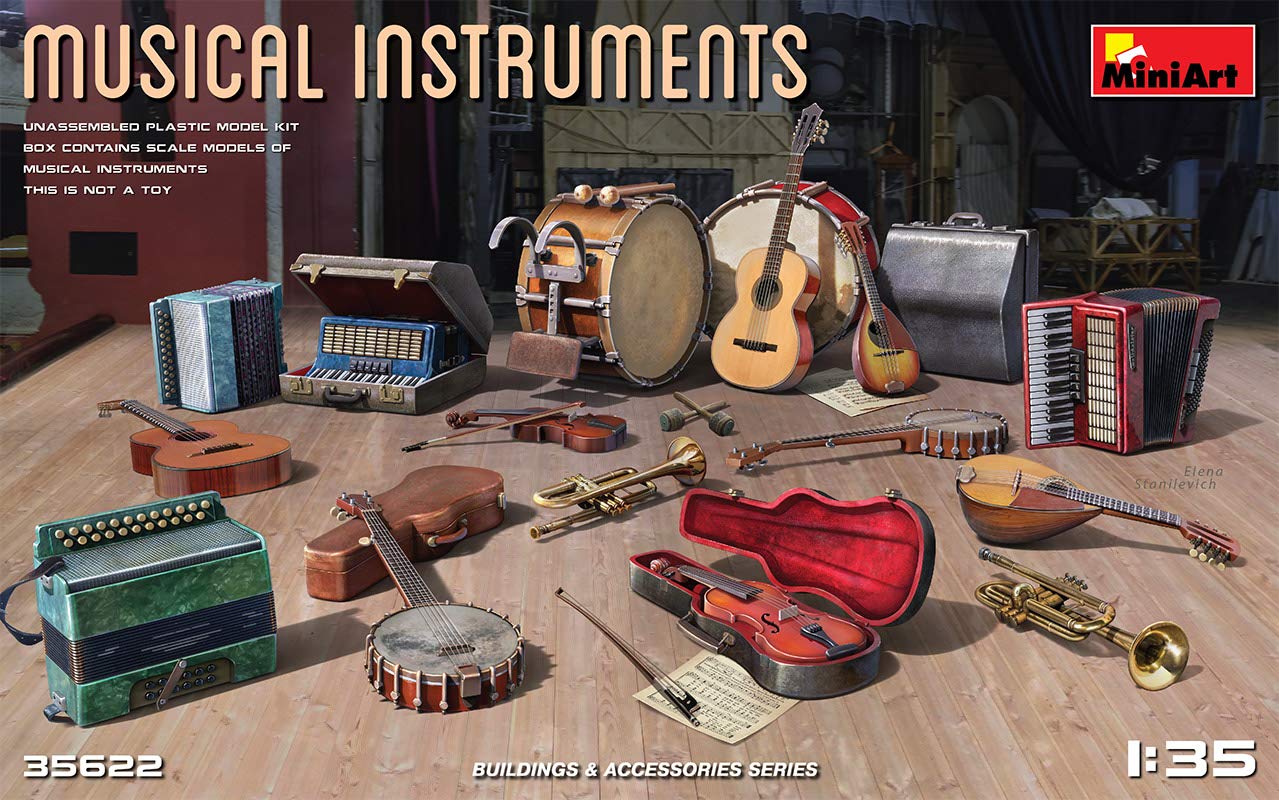 

Miniart Musical Instrument Set Plastic Model MA35622 1/35
