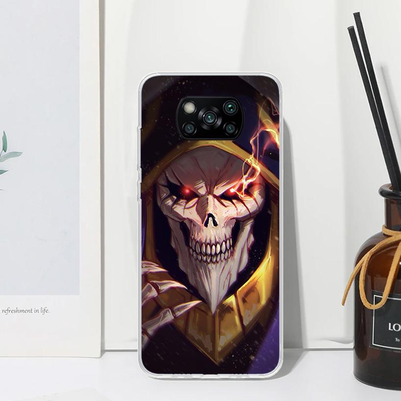 Overlord Anime Phone Case For Xiaomi Poco X7 X6 X5 M7 M8 Pro F7 Ultra Redmi 15C 15 13C 13 12C 12 10 10C 10A Art Fundas Poco X7 X