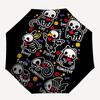 1pc Pet Animal Skull Cute Automatic Open/close, Heavy-Duty Iron Frame & 8-Rib Structure, Compact Folding Umbrella for Women/Men, All-Season Travel, Ha