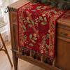 Spill Proof Table Runner Christmas Runner, Durable Decorative Stitching Decoration, Protects from Hot Pans Scratch for Dining Room Kitchen Wedding