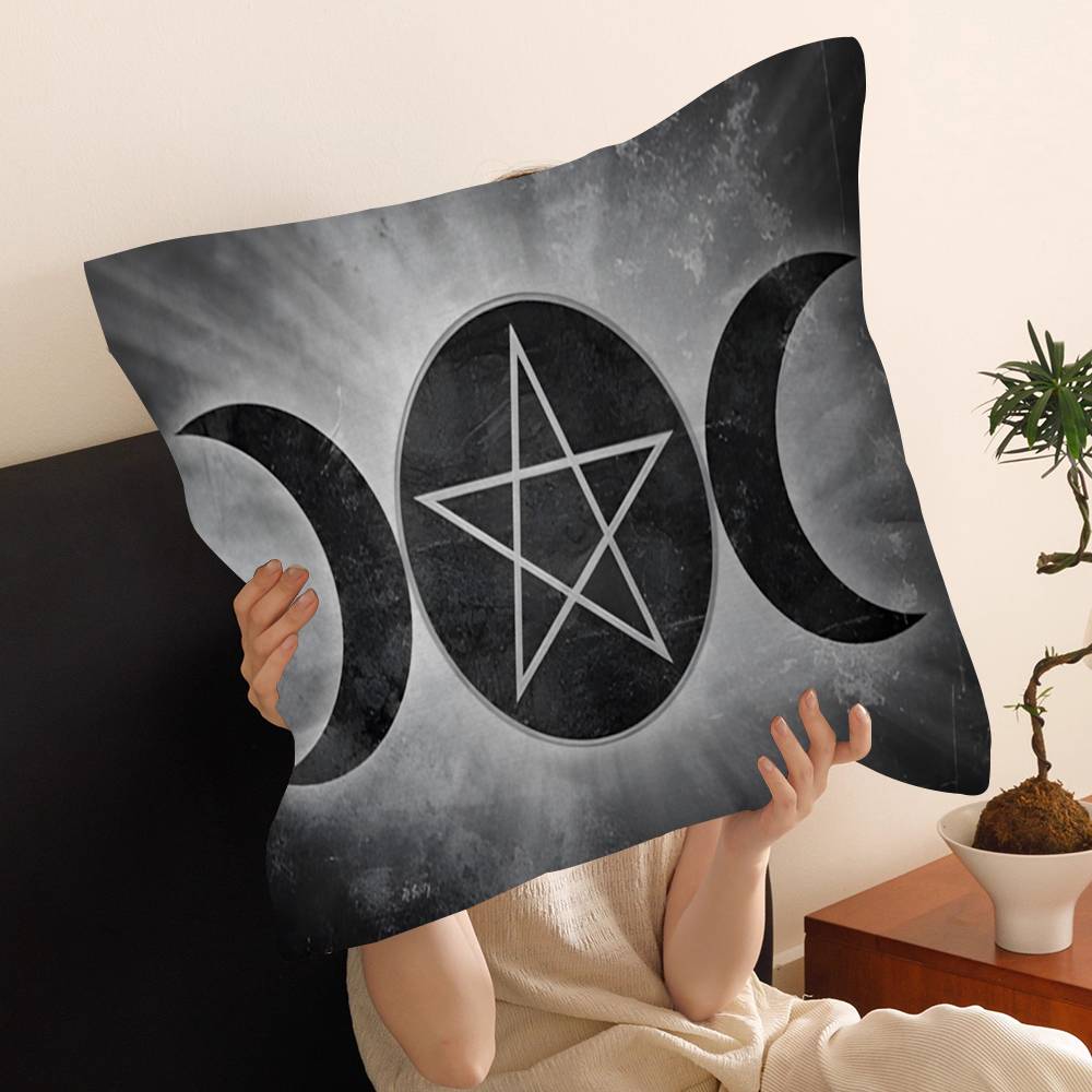 Witch Sun Moon Pentagram Pillowcases Home Bedding Decorative Pillow Cover Wedding Super Soft Pillow Case