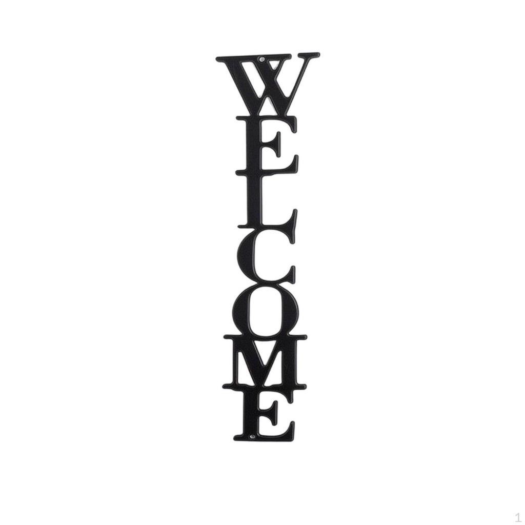 Metal Wall Art Black Silhouette Decor Cutout for Living Room, Bedroom, Entryway Style 1