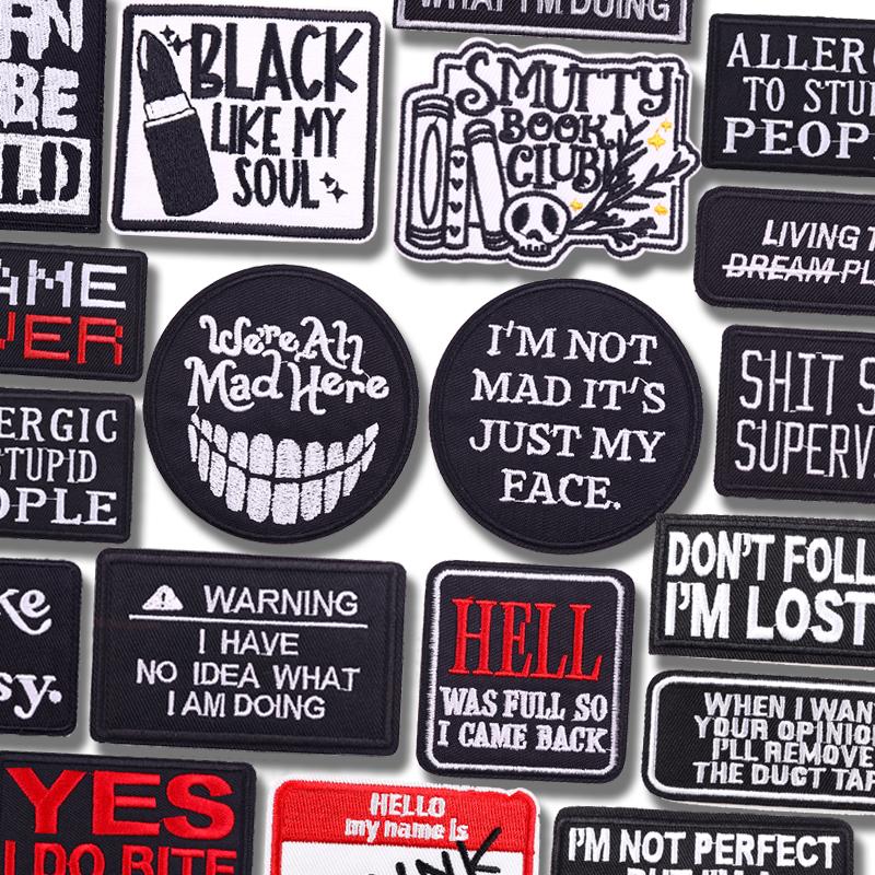 Diy Letter Embroidered Patches Jackets Hats Embroidery Badges Iron On Patches For Clothing Thermoadhesive Patches Sewing Patch 
