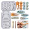 Silicone Resin Moulds Silicone Jewelry Mould for Hair Clip Hair Barrettes Making