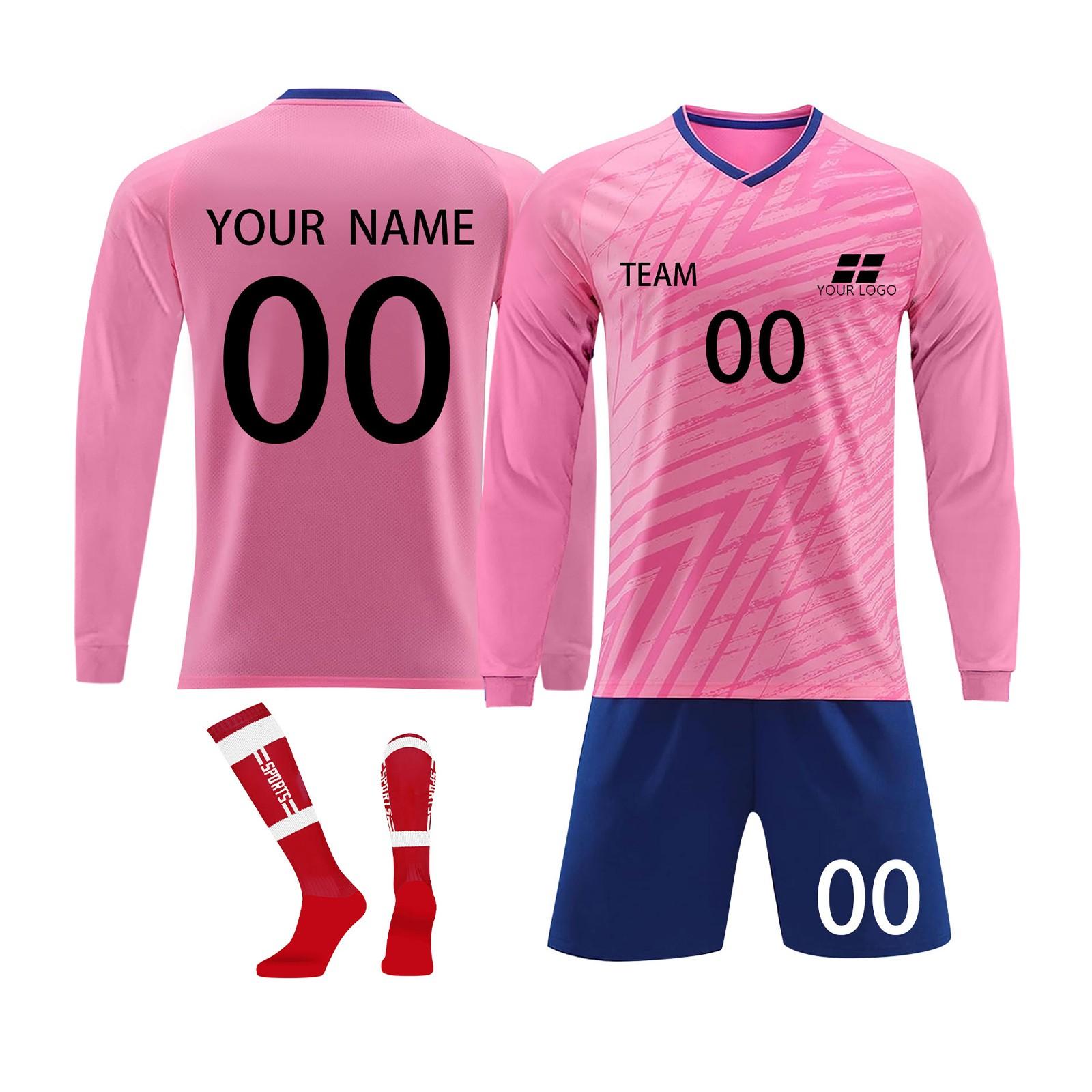 

Комплект персонализированных рубашек для мужчин и девочек с именем и номером, футбольные майки на заказ для мальчиков, тренировочный костюм 24