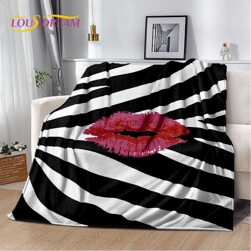 3D Colorful Zebra Pattern Soft Plush Blanket,Flannel Blanket Throw Blanket for Living Room Bedroom Bed Sofa Picnic Office Cover