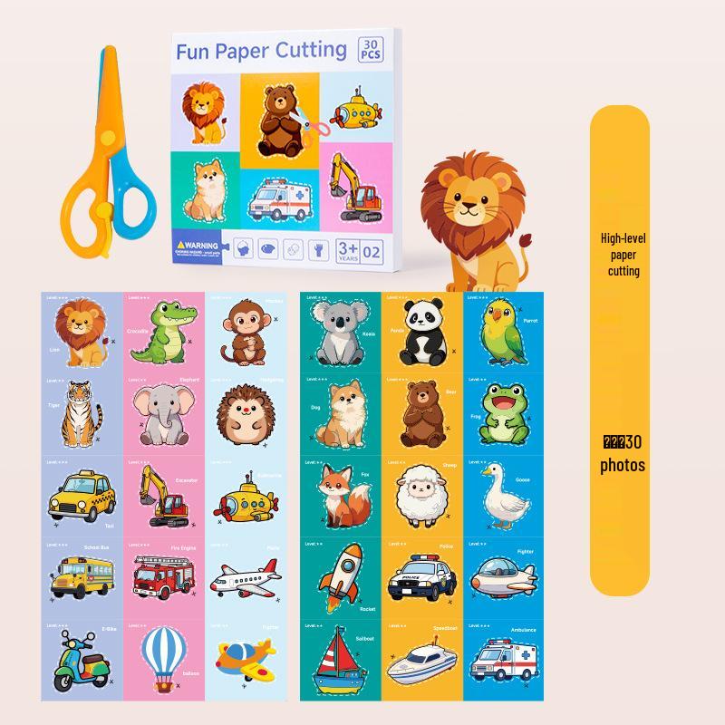 Children s DIY Paper Cutting & Origami Toys for Concentration Training and Fun