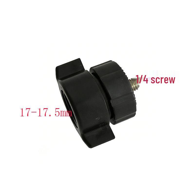 

17mm Ball Head Phone & Camera Holder: Car & Tablet Clamp with 1/4 Extension Rod Conversion.
