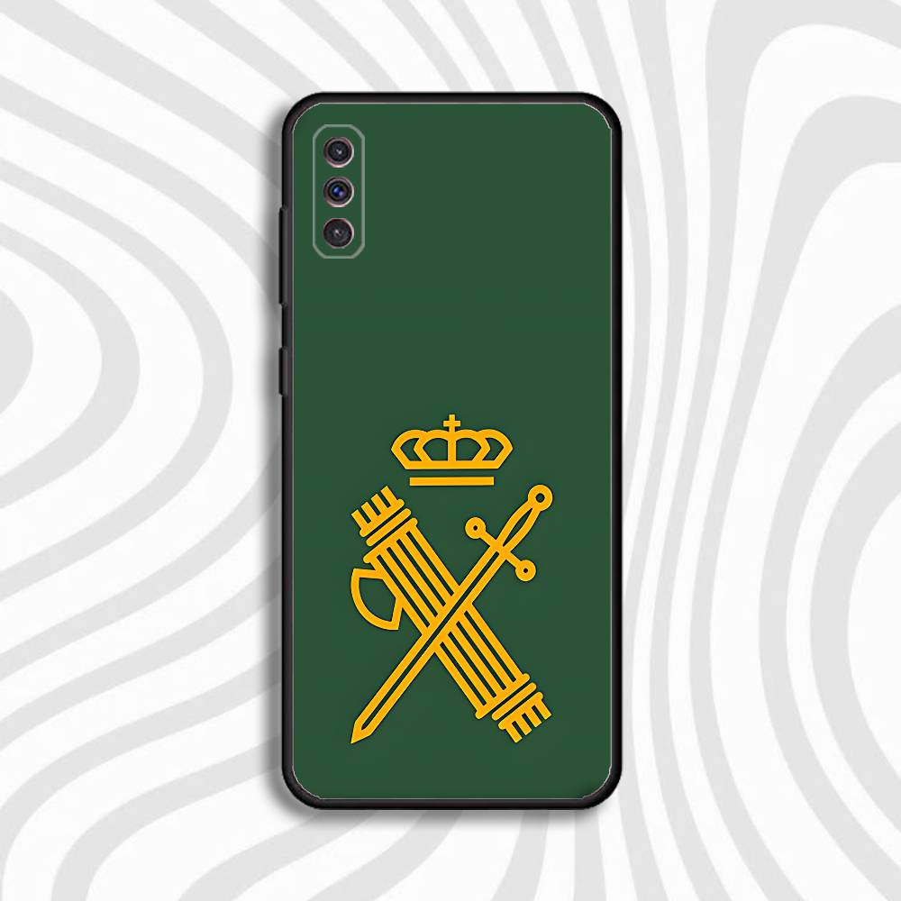Custodia per Telefono Guardia Civile Spagnola Per Samsung S10,S21,FE,S21,Note 20,S26,S25,S24,S23,Ultra,S9,S22,Plus Copertura Nera in Morbido Silicone