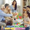 16/32/48 Pieces Fun Balance Stacking Jenga Table Games for Kids, Adults, Friends, Teams, Dorms, Family Game Nights and Parties, Christmas, Halloween