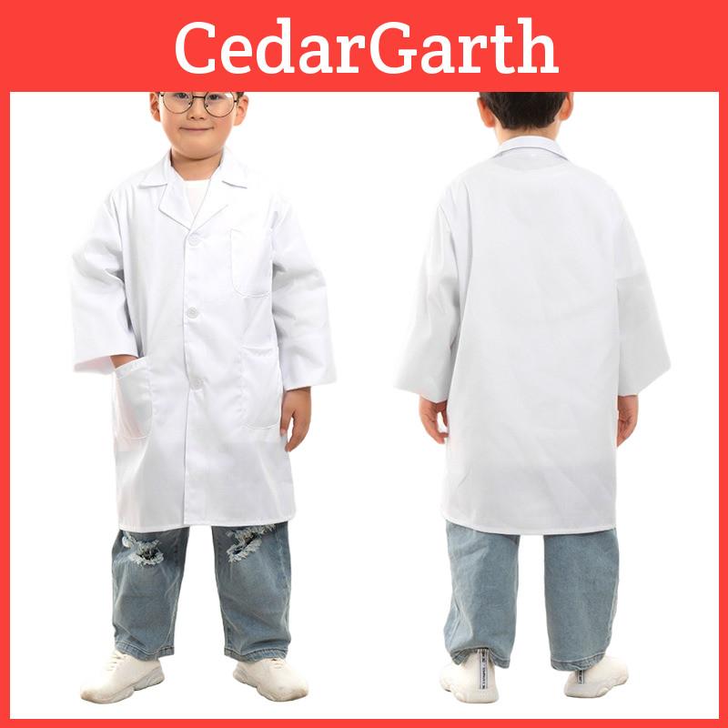 White Lab Coat For Kids Breathable And Comfortable Perfect For School Or Play
